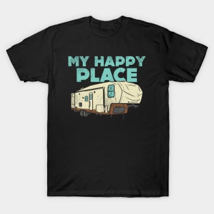 Camping Is My Happy Place T-Shirt